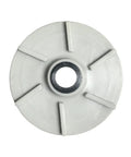 Top view of a single grey impeller for beverage dispenser, fits Crathco D15 D25 D35 E29 E49, replacement part for cafes.