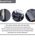 Dovetail track for Shop Ready Mini Milling And Drilling Machine With R8 Spindle Taper, showcasing precision and wear resistance.