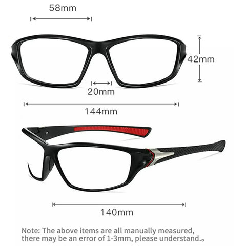 Full Lens Readers Wrap Around Sport Magnifying Safety Glasses With Photochromic Lenses For Men Black Blue Frame 1.5 Diopter