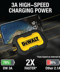 Heavy Duty Portable Charger Power Bank With IP67 Dust And Water Resistance, 10000 mAh Battery Pack, USB C PD Fast Charge in use