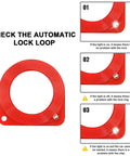 2 Pack Car Key Test Coil Induction Signal Detection Card For Anti Theft Chip Rings, Key Cylinders And Antennas, Handy Auto Locksmith Tool With 1.7 Inch Inner Diameter And 2.7 Inch Outer Diameter, red ABS ring