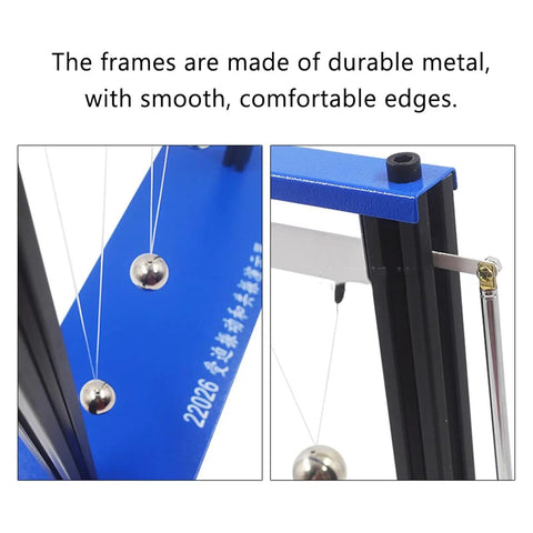 Close-up of metal frame with 20mm metal ball from Forced Vibration And Resonance Demonstrator For Physics Teaching Pendulum Kit.