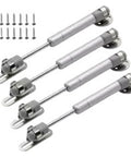 4 Pack Hydraulic Gas Spring Cabinet Door Supports For Kitchen Cabinets With 150N Lift And Smooth Open And Close, Includes Hardware