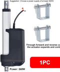 Professional Grade Electric Linear Actuator 24V Motor 1000Mm Stroke Heavy Duty Lifter with accessories and power details.