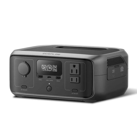 Front view of River 3 Portable Power Station With 245Wh LiFePO4 Battery, 1-Hour Fast Charging, 300W X-Boost, 600W Solar Generator