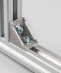 5 Pack Inside Corner Brackets Gusset 77x77x36mm For 4040 And 4080 Aluminum Extrusion Rails, installed view on frame
