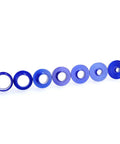 Rock Solid 10 Piece Router Template Bushing Set With Heavy Duty Aluminum Alloy Frame built like a tank slick lock nuts for smooth woodworking jobs displaying blue aluminum bushings.
