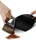 Mini Coffee Bar Brush And Dustpan Set With Magnetic Dust Pan Soft Bristle Hand Broom sweeping coffee grounds
