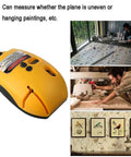 Laser Level And Line Level Tool With 90 Degree Cross Line And Vertical Line For Precise Horizontal And Vertical Alignment On Wall Ceiling And Multi Surface Projects DIY Friendly Ideal For Hanging Pictures Installing Shelves Tiling Orange, orange plastic body