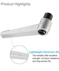 Slick Quick Change Clamping Lever Handle With M8 Female Thread And 72mm Lever Arm For Lathe Gear No Hassle Adjustable Rotating Dial Silver Tone