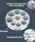Professional Grade Ring Stretcher And 4 Point Spline Mandrel Tool with various diameter holes for precision sizing