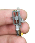 Close-up of Sweet Mini Planetary Gearbox Paired With Two Phase Four Wire Stepping Motor Linear Actuator Block held in hand.