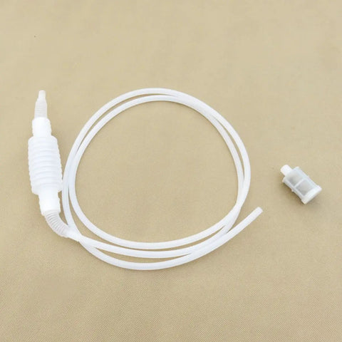 6 Pack Anti Blocking Front Screen Siphon Pump For Oil And Gas Emergency Transfer Portable Hand Pump For Gasoline Water And Other Liquids Ideal For Lawn Mowers Trimmers And Small Engines, white plastic tube with inline filter