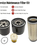 Beefy Maintenance Filter Kit For Mahindra Tractors 2415 2516 Max Series Air Oil Fuel Hydraulic Filters Replacement shown.