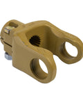 Genuine Replacement Yoke 1-1/2-23 Spline IC for Rotary Cutter and Lawn Mower Attachments, bolt-on fit, metal build
