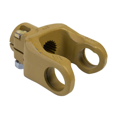 Genuine Replacement Yoke 1-1/2-23 Spline IC for Rotary Cutter and Lawn Mower Attachments, bolt-on fit, metal build