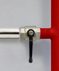 Stainless Steel Pipe Fittings 2 Inch NPT Male To 2 Inch NPT Male Nipple, installed with valve, 304 stainless steel, corrosion resistant