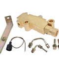Disc Brake Proportioning Valve Combo Kit With Mounting Bracket For Classic Muscle Cars includes fittings, hardware, and wiring for installation.