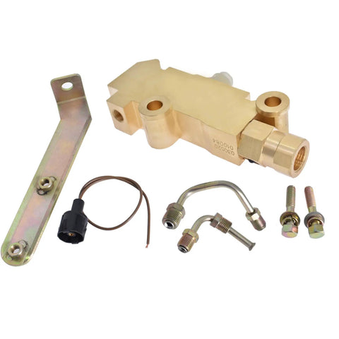Disc Brake Proportioning Valve Combo Kit With Mounting Bracket For Classic Muscle Cars includes fittings, hardware, and wiring for installation.
