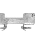 Heavy Duty Galvanized Double Gate Latch Case Of Four, secure hook design for chain link gates 1.5 to 2 inches, durable steel.