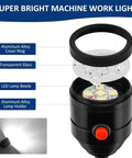 Durable Magnetic Led Work Light With Flexible Gooseneck And Magnetic Base 550 Lumen 6500K White Task Lamp for workshop