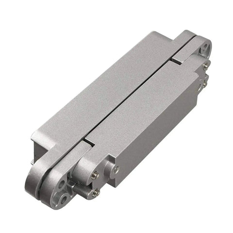 Two Pack 6 Inch White Hidden Door Hinge With 180 Degree Swing And 3 Way Adjustable Butt Hinge Soft Close Hydraulic Buffer