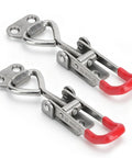 Heavy Duty 2Pcs Adjustable Toggle Latch Clamp Clips Made From Solid 304 Stainless Steel For Toolbox Lid Jig Fixture Quick Buckle Grip Smoker And Workbench Projects, 48mm