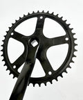 Single Speed Bicycle Crankset 36T 40T 44T 165mm Crankarms Square Taper For Mountain And Road Bikes Black Pedals 9 By 16 Compatible