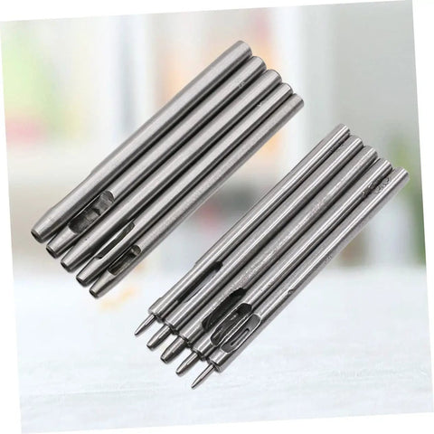 Leather Punch Tool Set with Hollow Round Punches for Belts Watch Bands and Crafts Pro Grade Leather Hole Cutter Chisel Kit