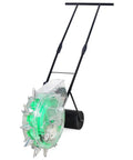 Handheld Roller Seeder And Fertilizer Spreader For Precision Planting, Multi Seed Planter With Six Nozzles, transparent body