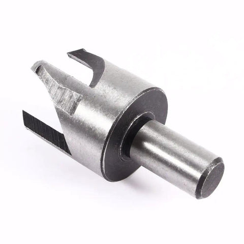 Built Tough Heavy Duty Eight Piece Wood Plug Cutter Set Forged From Premium Carbon Steel featured tapered cutter with round shank.