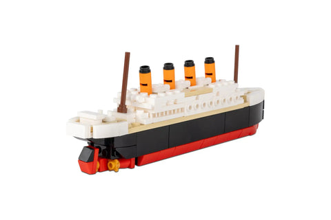 Titanic Building Set 217 Mini Brick Ship Model Kit Lego Compatible DIY 3D Puzzle STEM Toy For Adults And Kids Collectible Display Gift