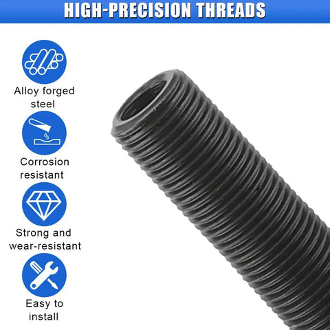Heavy Duty Power Steering Pump Pulley Removal Tool Set Built Like A Tank To Crush Stubborn Rust Fast Premium Carbon Steel Heat Treated Anti Rust Pro Gear, alloy forged steel threads, corrosion resistant.