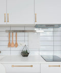 Modern kitchen with 2 Pack 10 Inch Champagne Bronze Cabinet Handles And Gold Kitchen Cabinet Pulls Set For Doors And Drawers