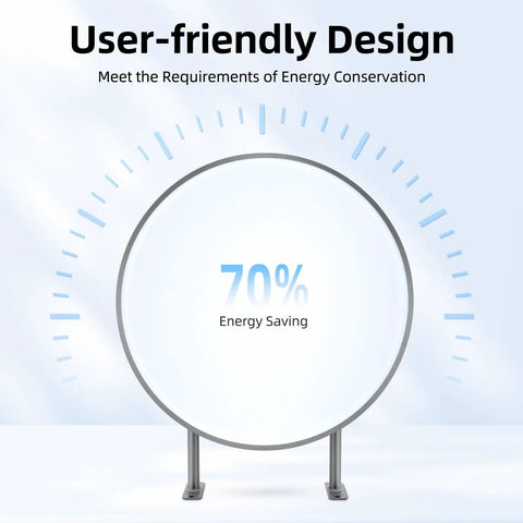 Round Waterproof Double Sided Outdoor LED Lightbox Sign 24 Inch White For Retail Advertising with energy-saving feature