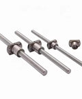 Miniature Ball Screw Kit For 3D Printers And CNC Machines, Precision Linear Motion With Low Friction, 6Mm 8Mm 10Mm Shafts, Ball Nut Included