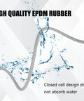 Built Tough Backer Rod Epdm Rubber Foam Caulk Saver 1/4 Inch Diameter By 16 4 Feet Grey showing water resistant properties.