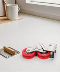 Built Tough Double Wheel Sliding Glass Door Rollers Designed For Slick Operation And Zero Friction Glide Crafted From Heavy Gauge Stainless Steel For Rock Solid Track Hardware Kits Of Two on a white surface.