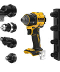 Ready To Crush Your Next Project With This Cordless Brushless Drill Driver Packing Smooth 20V Max 5 In 1 Multi Head Setup showing drill with multiple heads.