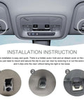 Installation steps for 2 Pack Sun Visor Support Clips Anti Vibration Retainer Bracket For Chevy Cruze Sonic Spark And Buick Verano