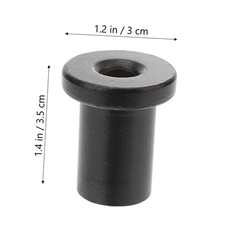 Black high-carbon steel sliding barn door spacer with 1.2 inch diameter, part of 5 Pack Sliding Barn Door Spacers, Heavy Duty Hardware Kit.