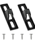 Stainless Steel Sliding Door Keepers For Sliding Glass Doors With Mounting Screws Black Finish Durable Corrosion Resistant Adjustable