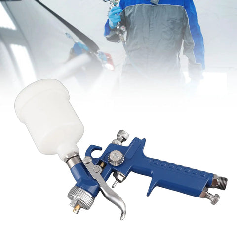Xixian Pneumatic Spray Aluminum Alloy Transparent Pot Car Furniture Paint, compact spray gun with transparent container.
