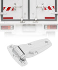 T Strap Hinge Zinc Alloy 14cm 5.5 Inch Replacement For Toolbox Car Door And Carriage Compartment Low Noise Soft Close Silver Finish