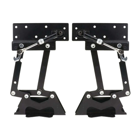 Two Piece Folding Coffee Table Hinges with Lifting Top Frame Heavy Duty Spring Lift Mechanism for Coffee Tables and Computer Desks