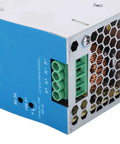 Din Rail Switching Power Supply For PLC Drives And Electric Cabinets, NDR-240-24, 24V Output, 100-240VAC Input, rugged metal module with terminal block