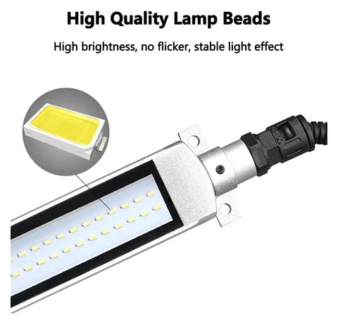LED Shop Light For Workshop And Industrial Use Beast Bright 10W Utility Work Lamp with lamp beads close-up view.