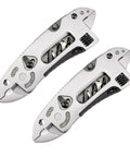 Two Piece Portable Stainless Steel Multitool Pliers Set With Wire Cutters And Multi Purpose Wrench For Outdoor Survival Camping And Fishing Gear