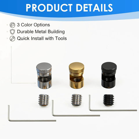 9 Piece Universal Quick Open Thumb Studs Replacement Set For EDC Knives Easy One Hand Flip Upgrade With Hex Wrench Compatible