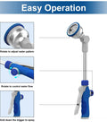 Image showing the 16-Inch Aluminum Watering Wand With 180-Degree Rotating Head, 9 Spray Patterns and Adjustable Flow Control.